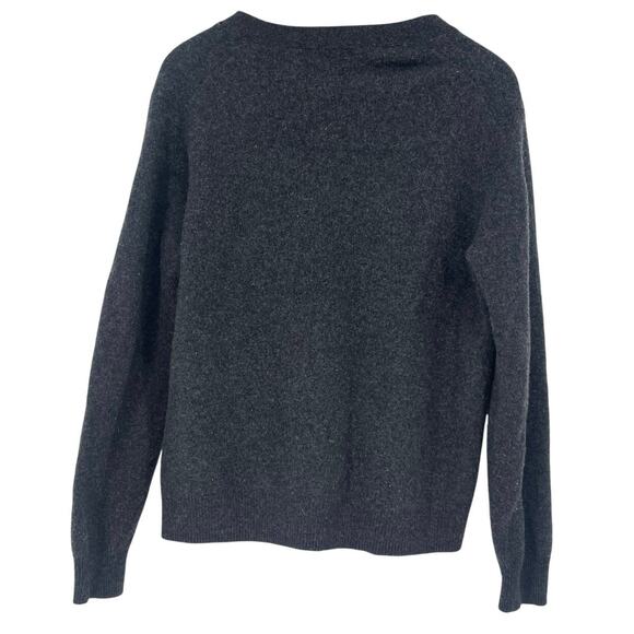 Uniqlo 100% Wool Charcoal‎ Gray Wool Cardigan Pockets Size XL Capsule Classic - Picture 2 of 5